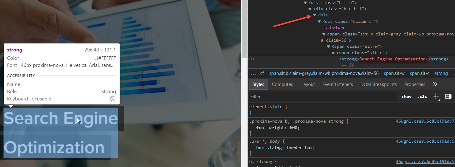 H1 tags are automatically set as page titles.
